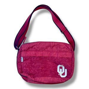 NWOT Alan Stuart University of Oklahoma Sooners Red Messenger Bag